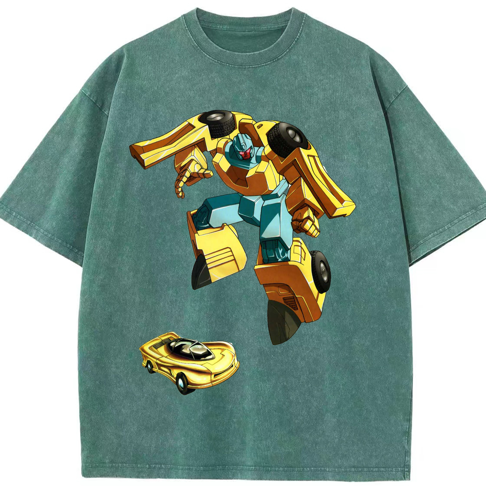 （画像用）  綿100% ヴィンテージ風 半袖Tシャツ（フロントプリント）